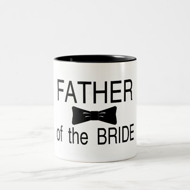 Tasse 2 Couleurs Père de la jeune mariée Bowtie (Centre)