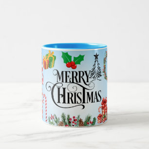 Tasse 2 Couleurs Père Noël, joyeux Noël