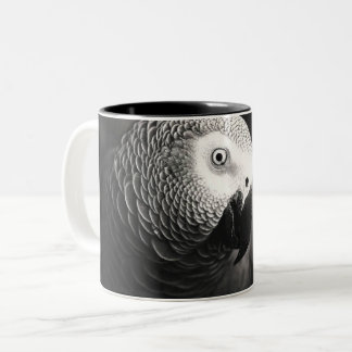 Tasse 2 Couleurs Perroquet gris d'Afrique