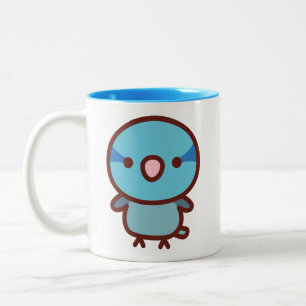 Tasse 2 Couleurs Perroquet mâle bleu du Pacifique