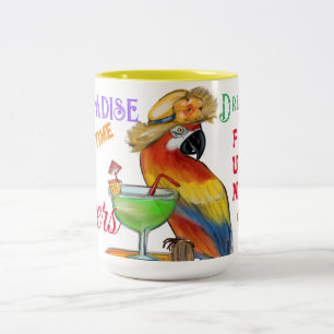 Tasse 2 Couleurs Perroquets