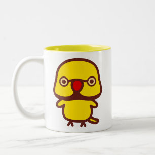 Tasse 2 Couleurs Perruche à collier / Mâle jaune