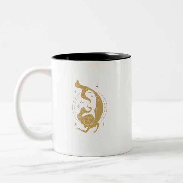 Tasse 2 Couleurs Personalised Mermaid enamel camping (Gauche)