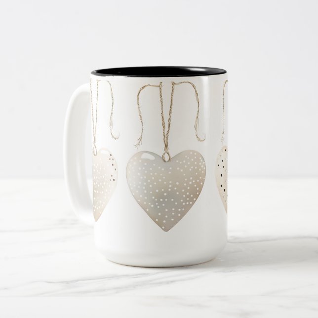 Tasse 2 Couleurs Personalized Valentine Coffee Mug (Devant gauche)