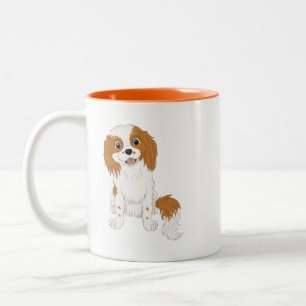 Tasse 2 Couleurs Personnalisé Blenheim Cavalier Spaniel 