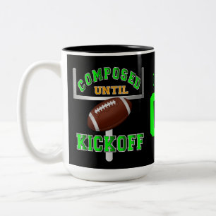 Tasse 2 Couleurs Personnalisé Composé Jusqu'Au Début De Football