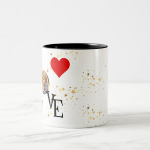 Tasse 2 Couleurs Personnalisé maman et moi l'image d'amour