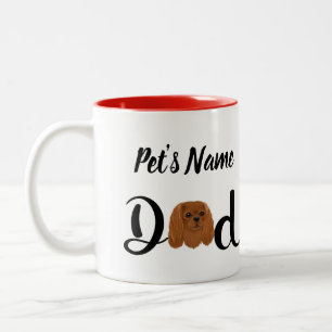 Tasse 2 Couleurs Personnalisé Ruby Cavalier King Charles Spaniel