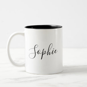 Tasse 2 Couleurs Personnalisé Votre Nom, Nom Personnalisé, Cadeau A