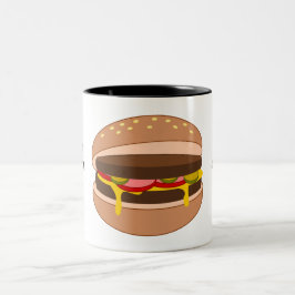 Tasse 2 Couleurs Personnaliser de ce graphique Hamburger