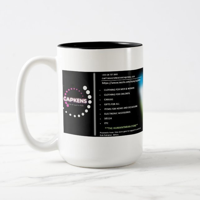 Tasse 2 Couleurs Personnalisez Avec Votre Propre Qualité D'Image (Gauche)