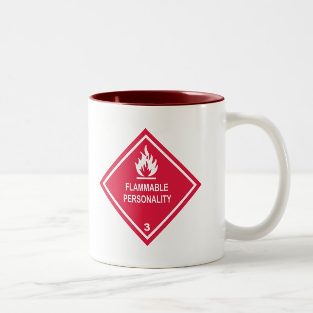 Tasse 2 Couleurs Personnalité inflammable (Droit)