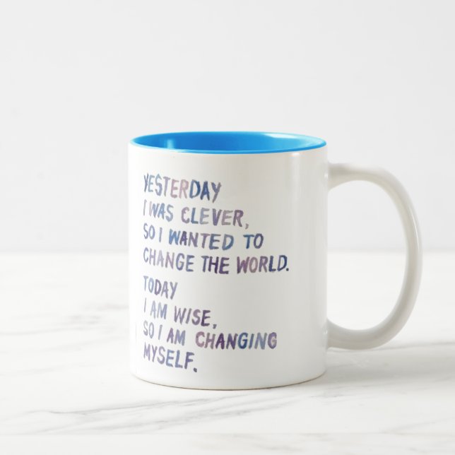 Tasse 2 Couleurs Perspective sur le changement (Droit)