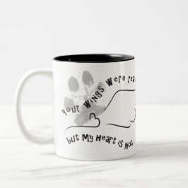 Tasse 2 Couleurs Perte d'animaux - vos ailes étaient prêtes