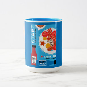 Tasse 2 Couleurs Petit déjeuner anglais traditionnel