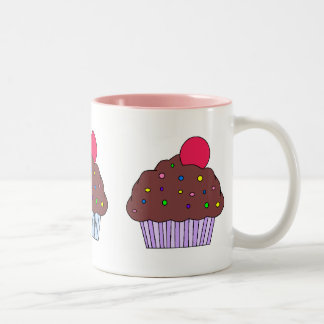 Tasse 2 Couleurs Petit gâteau de chocolat