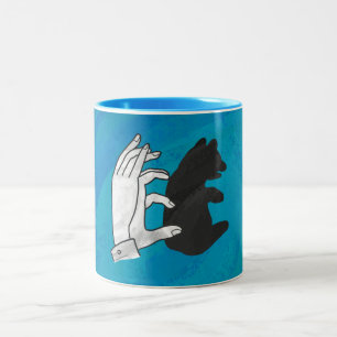 Tasse 2 Couleurs Petit Ours Ombre Sur Bleu