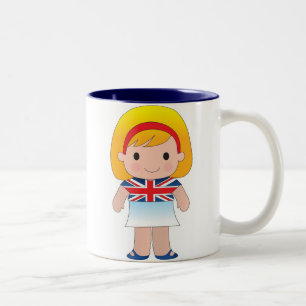 Tasse 2 Couleurs Petite fille britannique