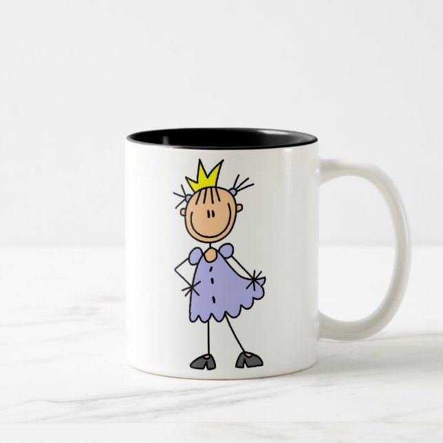 Tasse 2 Couleurs Petite princesse With Crown (Droit)