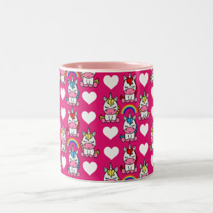 Tasse 2 Couleurs Petites filles Unicorn Pony