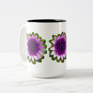 Tasse 2 Couleurs Petites fleurs violettes