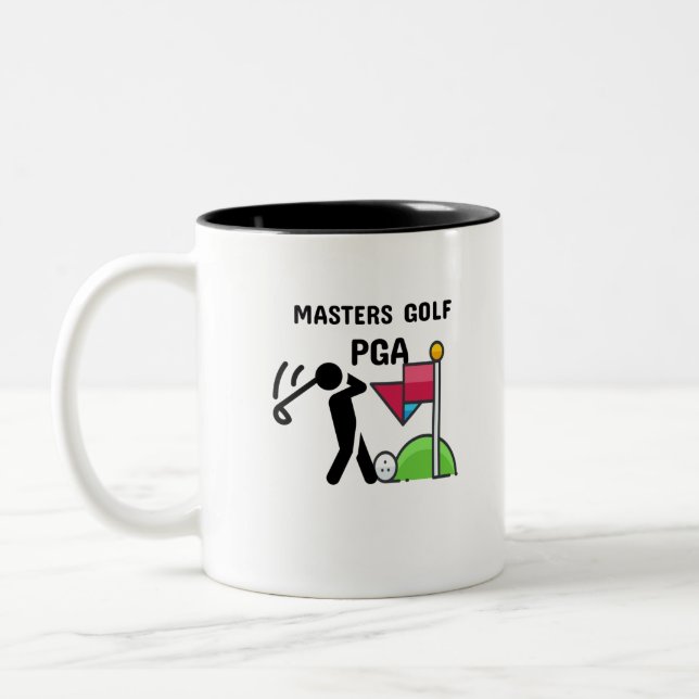 Tasse 2 Couleurs pga de golf maître (Gauche)