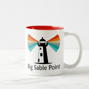 Tasse 2 Couleurs Phare de Big Sable Point Arc-en-ciel