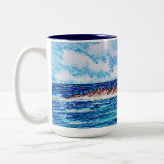 Tasse 2 Couleurs Phare en bleu