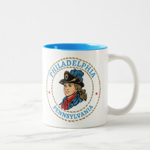 Tasse 2 Couleurs Philadelphie Pennsylvanie coloniale