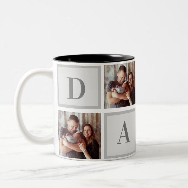 Tasse 2 Couleurs Photo personnalisée - Dada (Gauche)