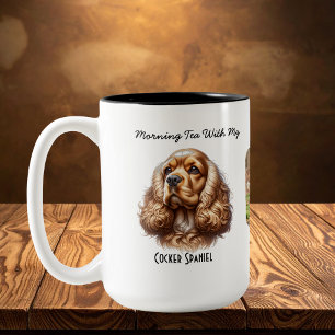 Tasse 2 Couleurs Photo Pet Cocker Spaniel Personnaliser