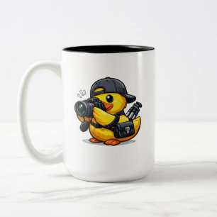 Tasse 2 Couleurs Photographe Canard en Caoutchouc