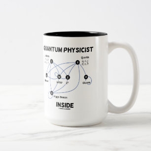 Tasse 2 Couleurs Physicien quantique à l'intérieur (Higgs Field H