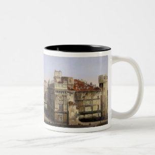 Tasse 2 Couleurs Piazza Castello, Turin, gravé par F. Citterio (c