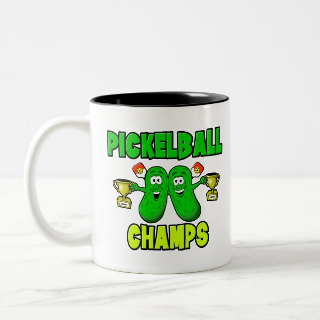 Tasse 2 Couleurs Pickleball Champs Pickleball (Gauche)