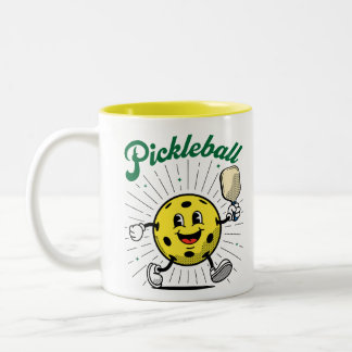 Tasse 2 Couleurs PICKLEBALL MASCOT par PickleballPlayerz