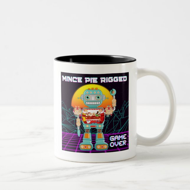 Tasse 2 Couleurs Pie Mince Riggé - Jeu sur (Droit)