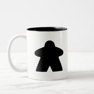 Tasse 2 Couleurs Pièce de jeu Black Meeple Board