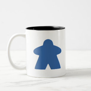 Tasse 2 Couleurs Pièce de jeu du plateau du siège bleu