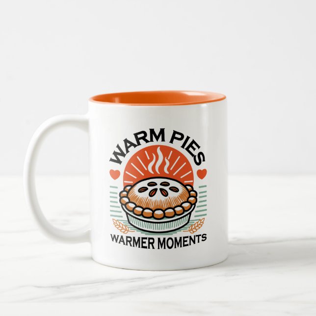 Tasse 2 Couleurs Pies chaudes Moments plus chauds - Conception d'au (Gauche)