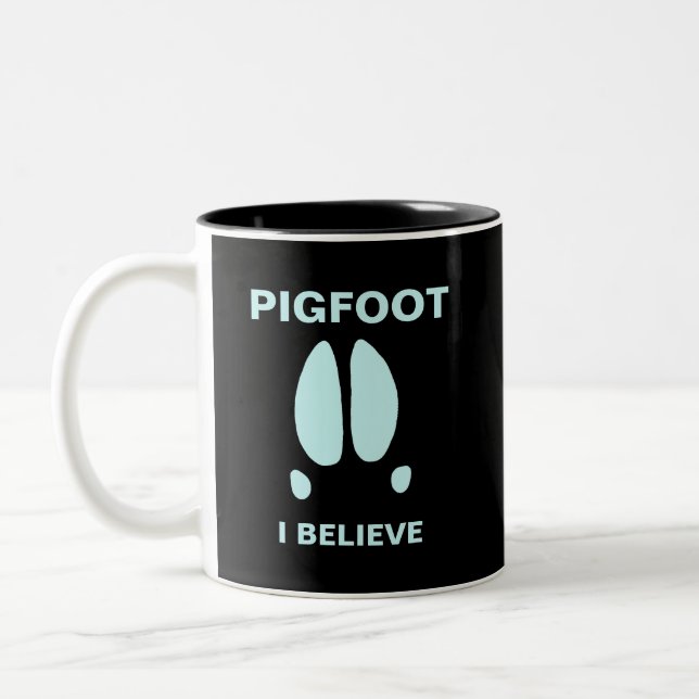 Tasse 2 Couleurs Pigfoot - Je crois (Gauche)