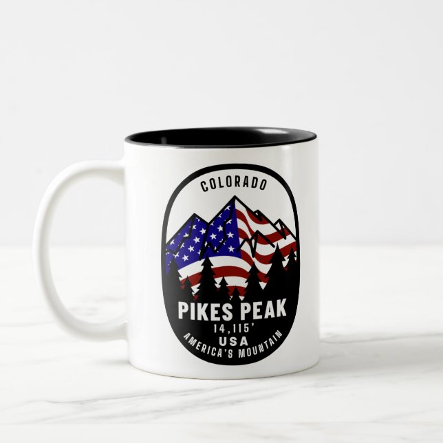 Tasse 2 Couleurs Pikes Peak Americas (Gauche)