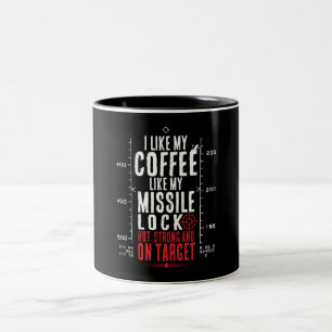 TASSE 2 COULEURS PILOTE VIDÉOGAME MISSILE VERROUILLER BOISSEUR DE C