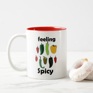 Tasse 2 Couleurs Piment Sentiment Brûlant Fête de la Fiesta