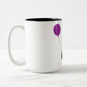 Tasse 2 Couleurs pingouin, ballon, mignonette