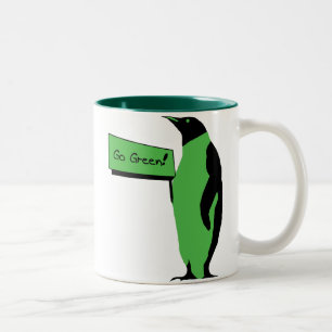 Tasse 2 Couleurs Pingouin de jour de la terre