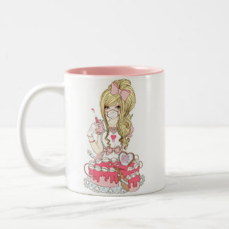 Tasse 2 Couleurs Pinkarol pour la baisse complètement mignonne