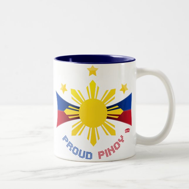 Tasse 2 Couleurs Pinoy fier (Droit)