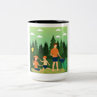 TASSE 2 COULEURS PIQUE-NIQUE FAMILIAL
