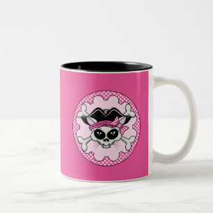 Tasse 2 Couleurs Pirate Princess Kitty Skull